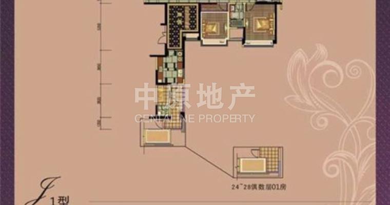 誉峰2期 精装朝南 满两年